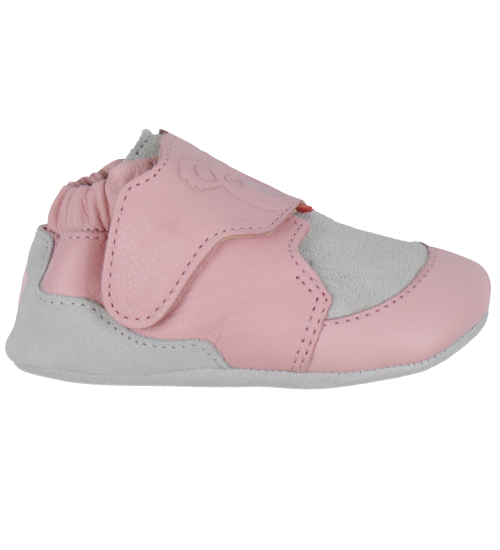 Affenzahn Soft Sole Leather Shoes - Crawly Koala - Pink