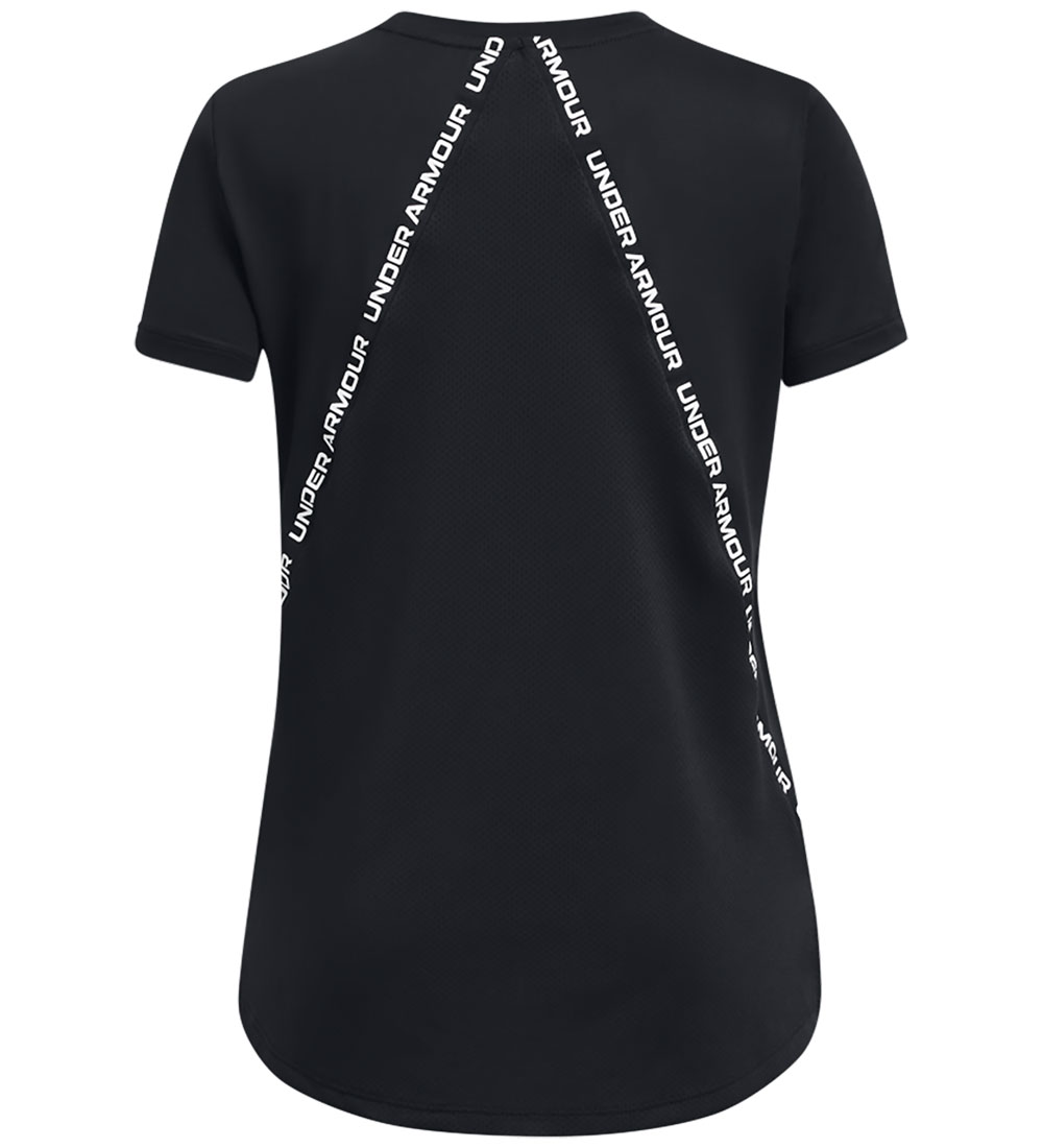 Under Armour T-Shirt - Knock-out - Zwart m. Logostrepen