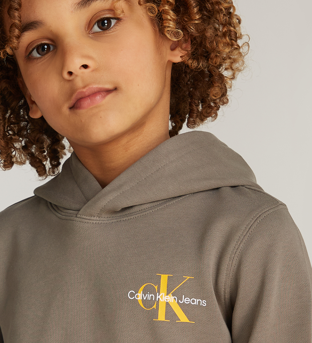 Calvin Klein Hoodie - Small Monogram - Falcon
