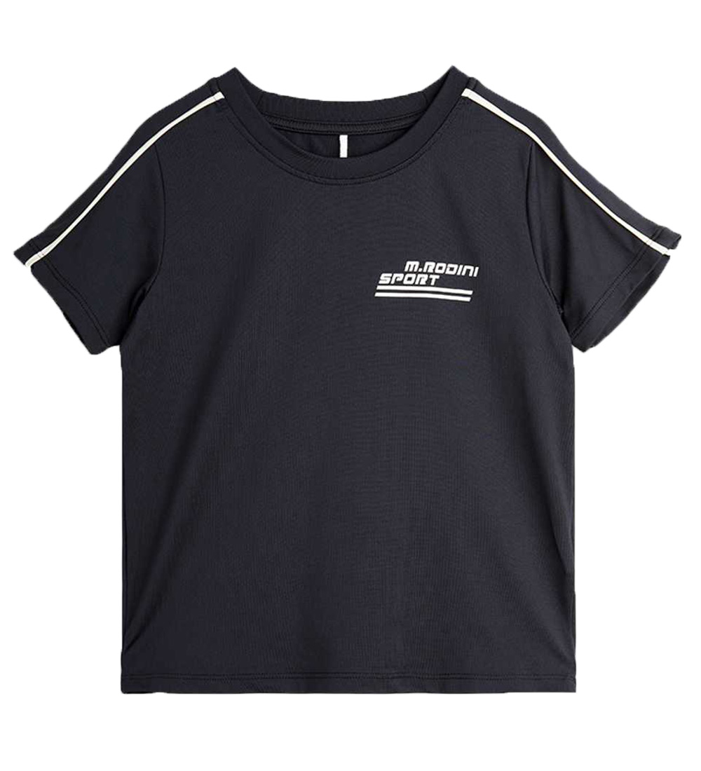 Mini Rodini T-Shirt - MR Sport Drapy - Schwarz