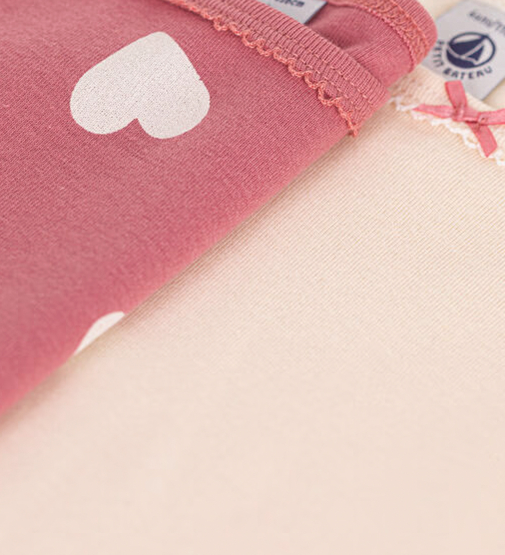 Petit Bateau Undershirt - 2-Pack - Pink/Cream