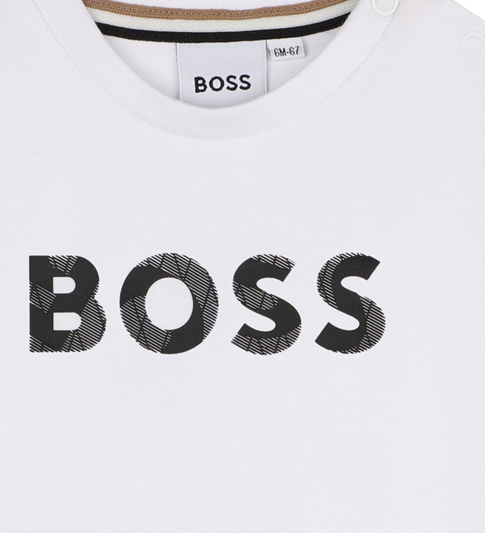 BOSS Blouse - White w. Black