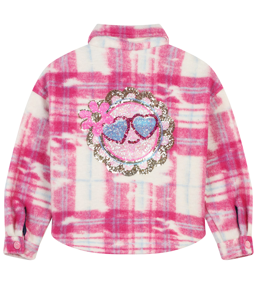 Billieblush Jacket - Long/Overshirt - Pink/Check
