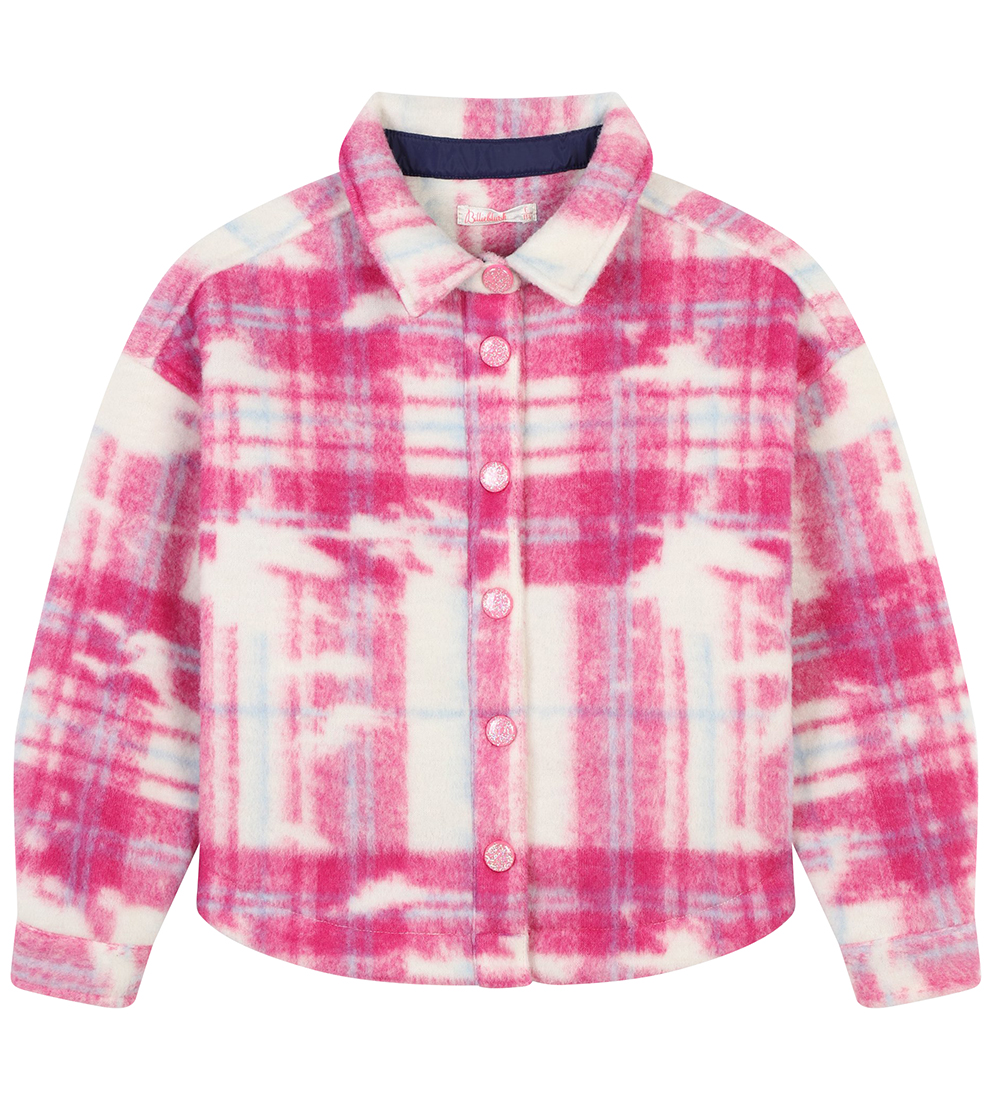 Billieblush Jacket - Long/Overshirt - Pink/Check