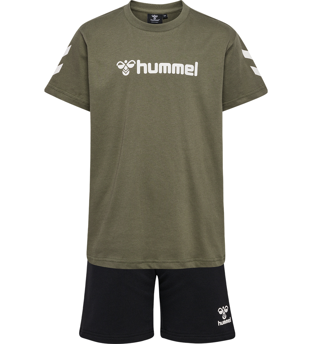 Hummel Stuttbuxur/Stuttermabolur - hmlNovet - Dusty Olive