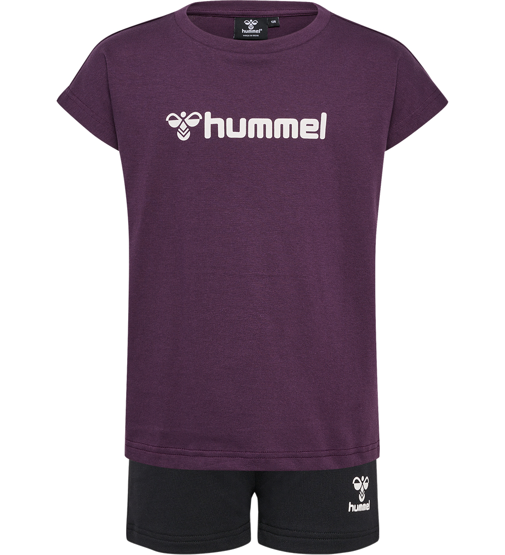 Hummel Shorts/T-shirt - hmlNova - Plum Perfect