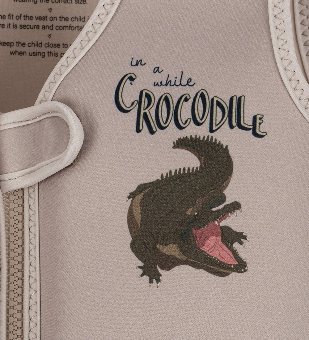 Konges Sløjd Swim Vest - Beige w. Crocodile