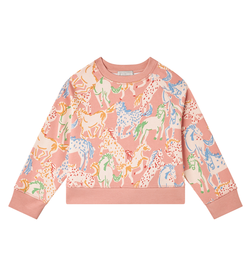 Stella McCartney Kids Peysa - Bleikt M. Hestar