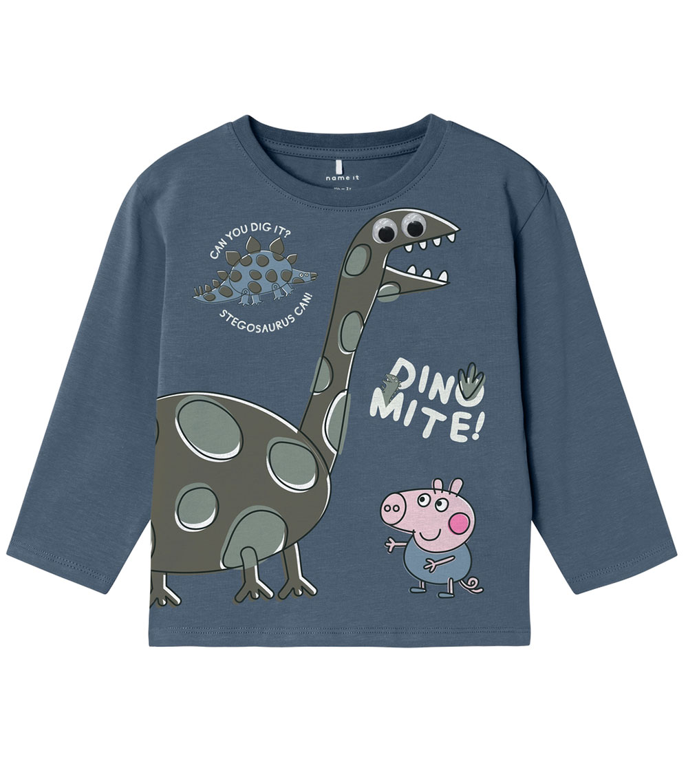 Name It Blouse - NmmAbrum Peppa Pig - Bering Sea