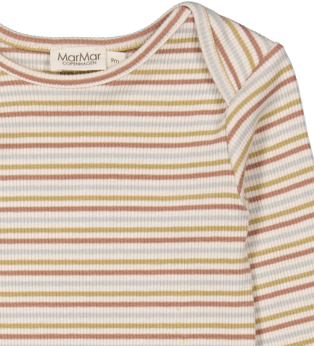 MarMar Bodysuit L/æ - Rib - Ben - Antumn Stripe Mix