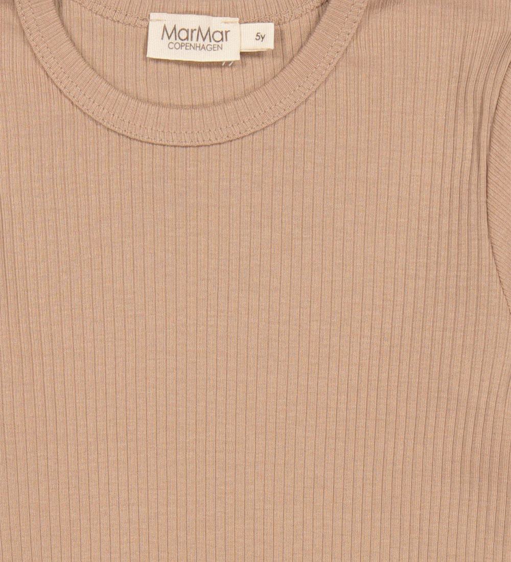 MarMar Bluse - Rib - Plain - Kardamom