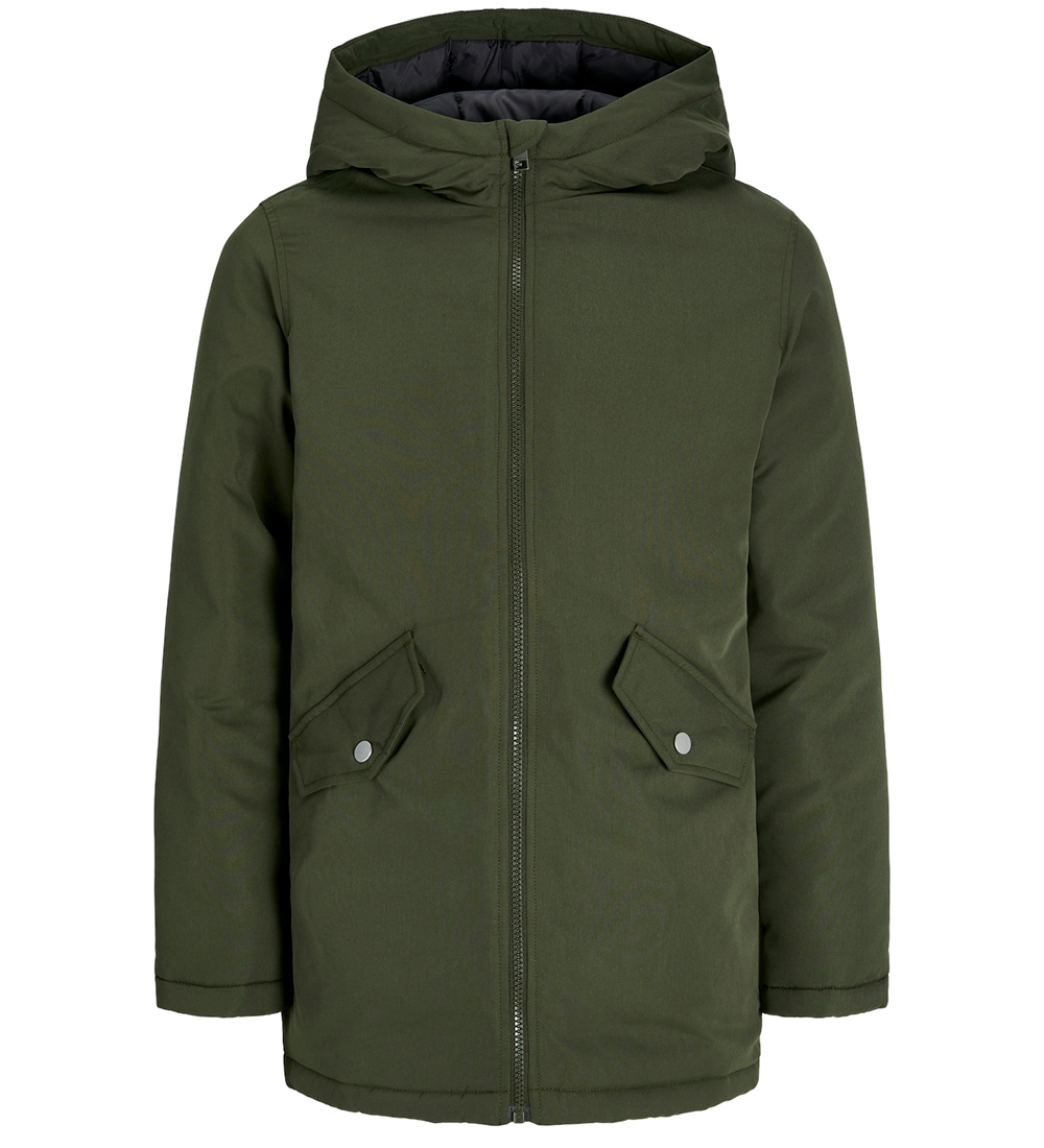Jack & Jones Jacket - Noos - JjLoop Parka - Forest Night