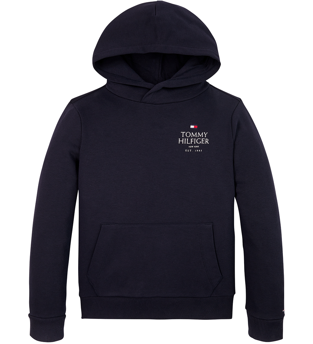Tommy Hilfiger Kapuzenpullover - TH Logo Puff - Desert Himmel