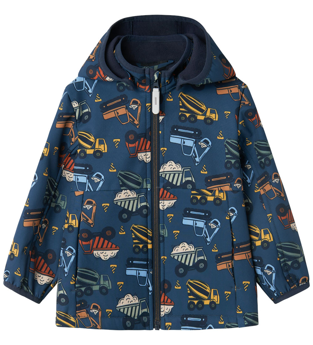Name It Softshell Jacket w. Flecce - NmmMalta05 - Dark Demin/Dig