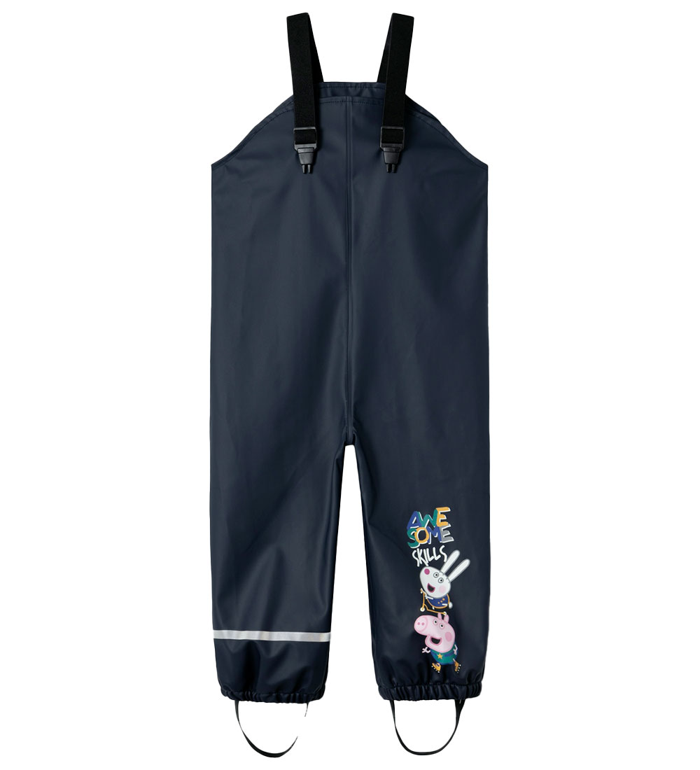 Name It Regnföt M. axlaböndum - PU - NmmJetsu PeppaPig - Dark Sa