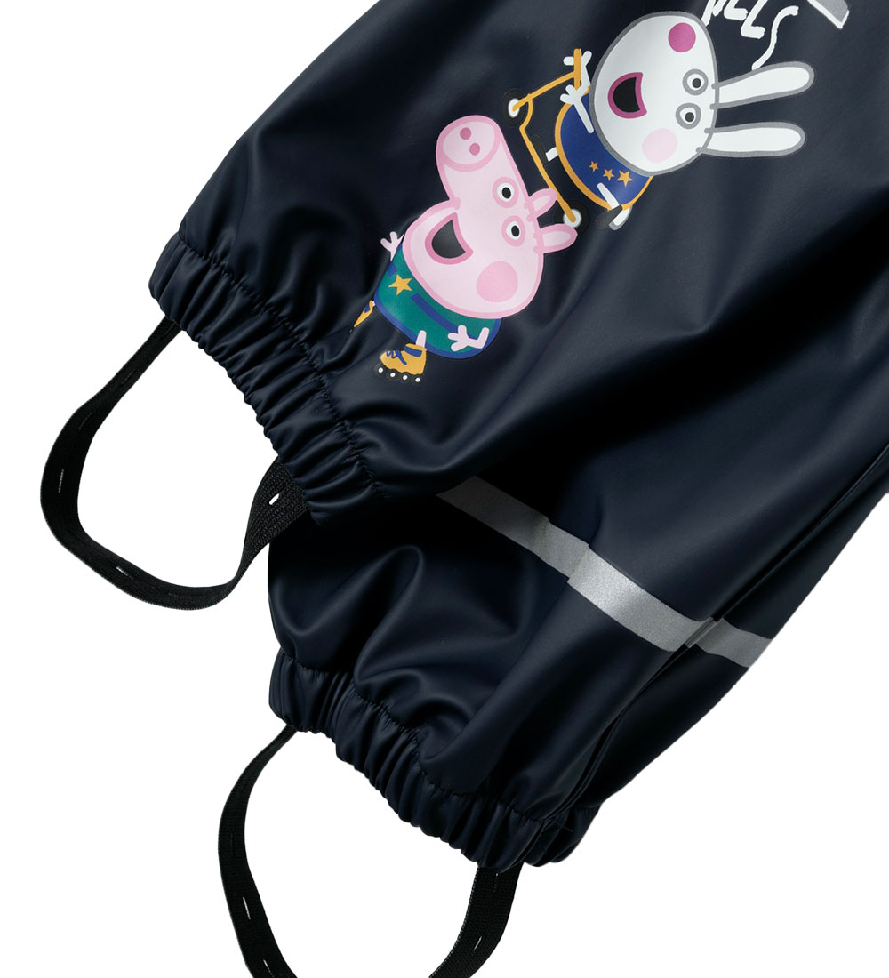 Name It Regnföt M. axlaböndum - PU - NmmJetsu PeppaPig - Dark Sa