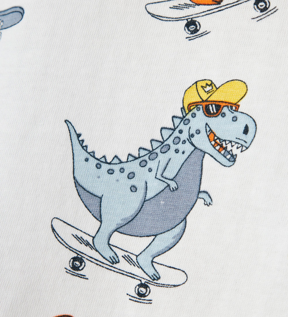 Name It T-shirt - NmmValther - Bright White/Dinosaur