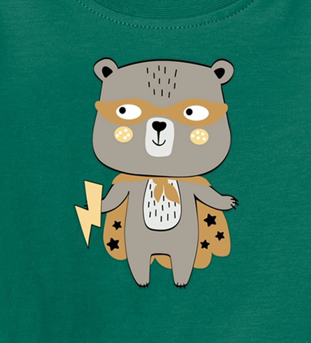 Name It Blússa - NbmVacion - Forn Green/Hero Bear