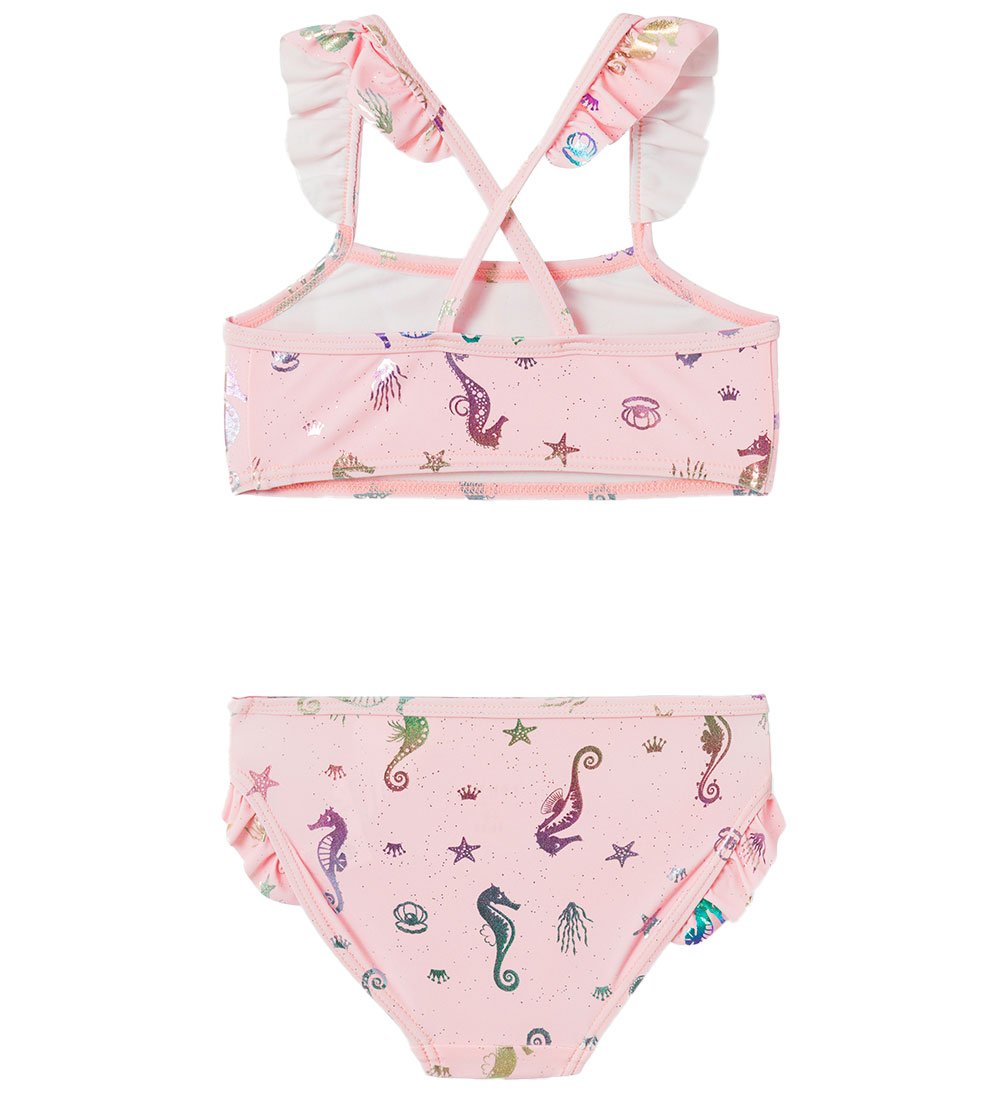 Name It Bikini - NmfZamar - Parfait Pink m. Sjøhester