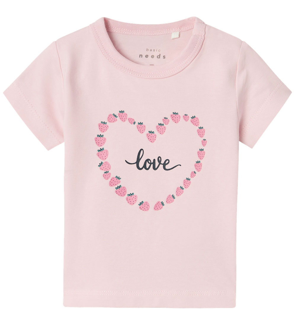 Name It T-shirt - NbfVubie - Parfait Pink m. Jordgubbar