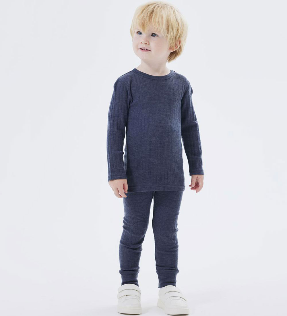 Name It Trousers - Wool - Noos - NmmWang - Ombre Blue