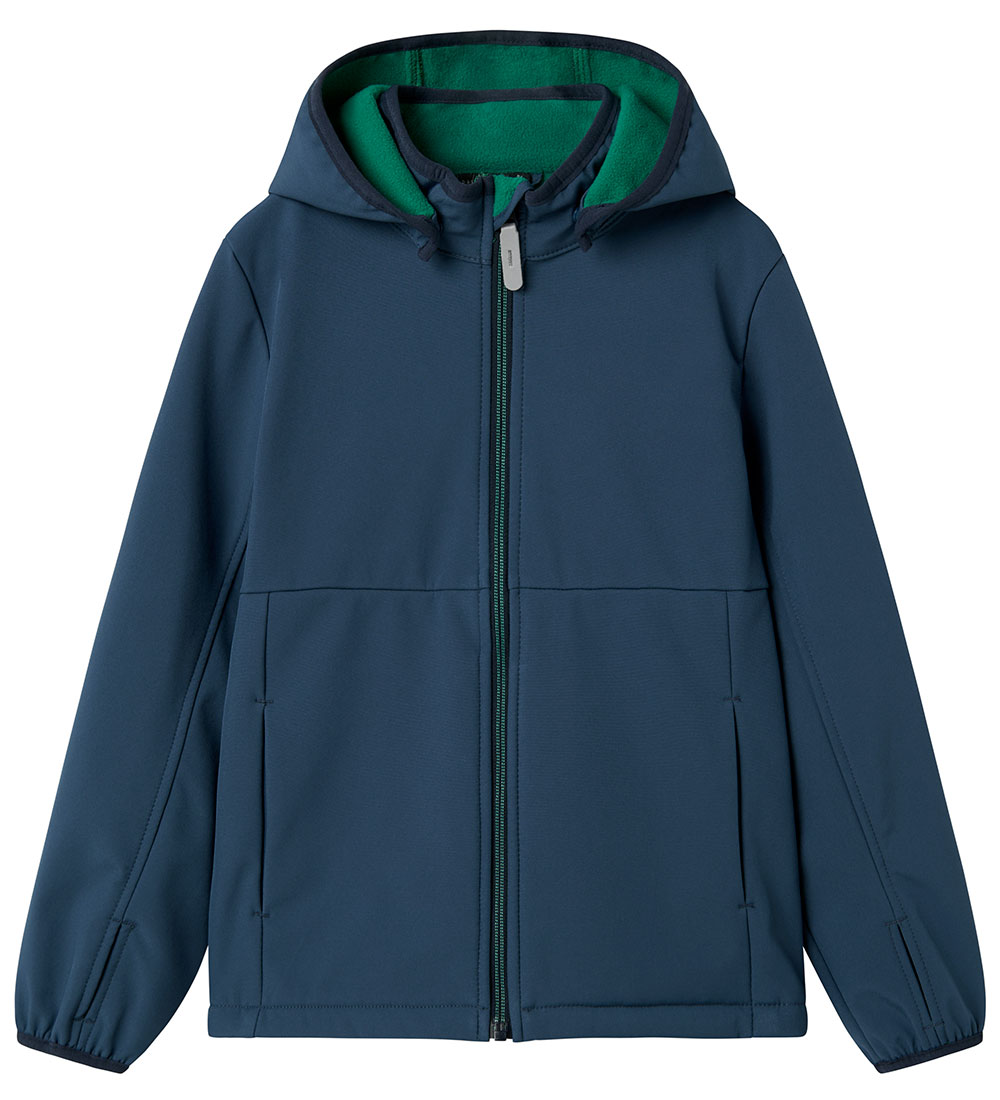 Name It Softshell-coating m. Fleece - NkmMalta05 - Dark Denim