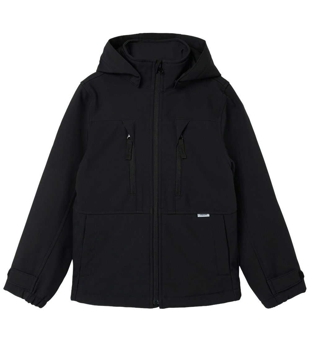 Name It Softshell Jacket w. Fleece - Noos - NknAlfa08 - Black