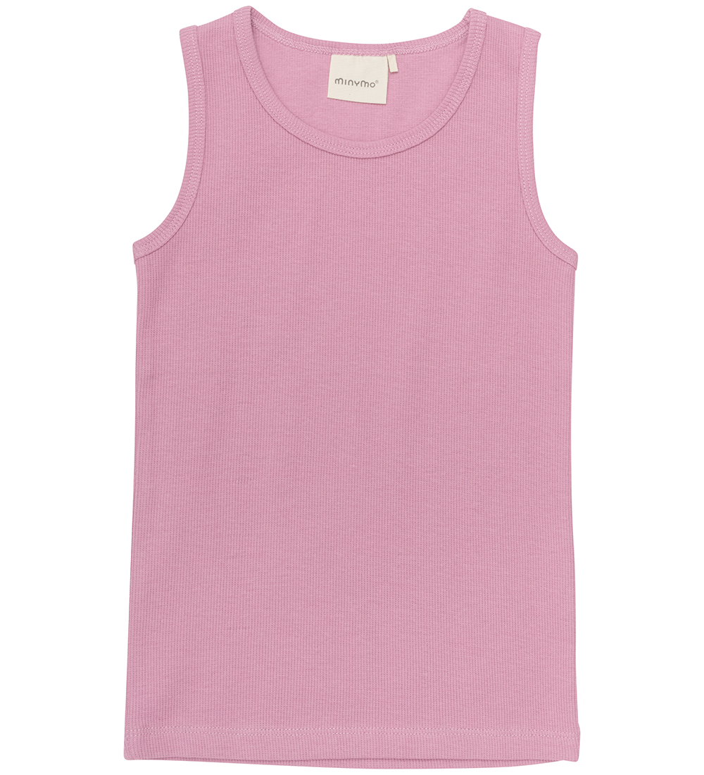 Minymo Unterhemd - 2er-Pack - Altrosa/Dawn Pink m. Einhörner