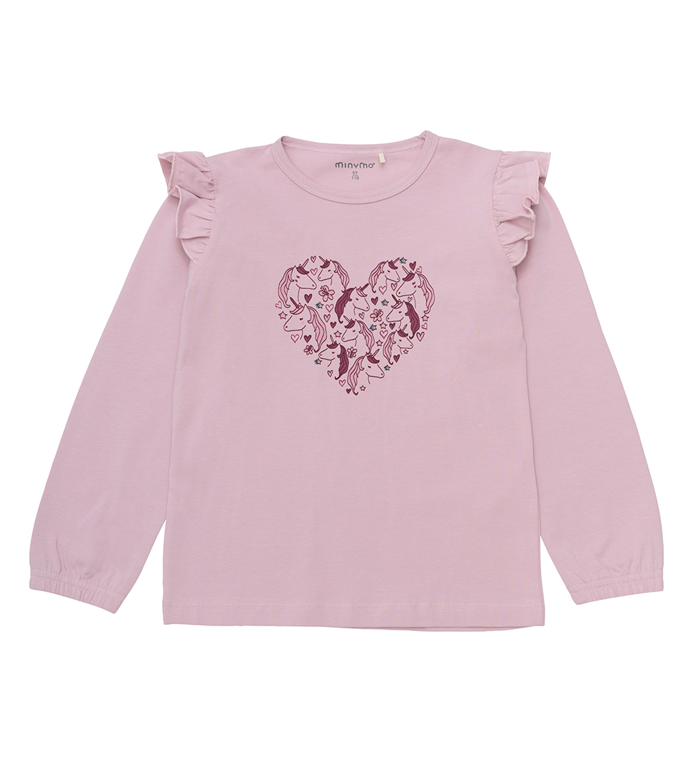 Minymo Pyjama Set - Dawn Pink w. Unicorns