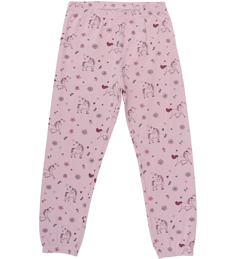 Minymo Pyjama Set - Dawn Pink w. Unicorns