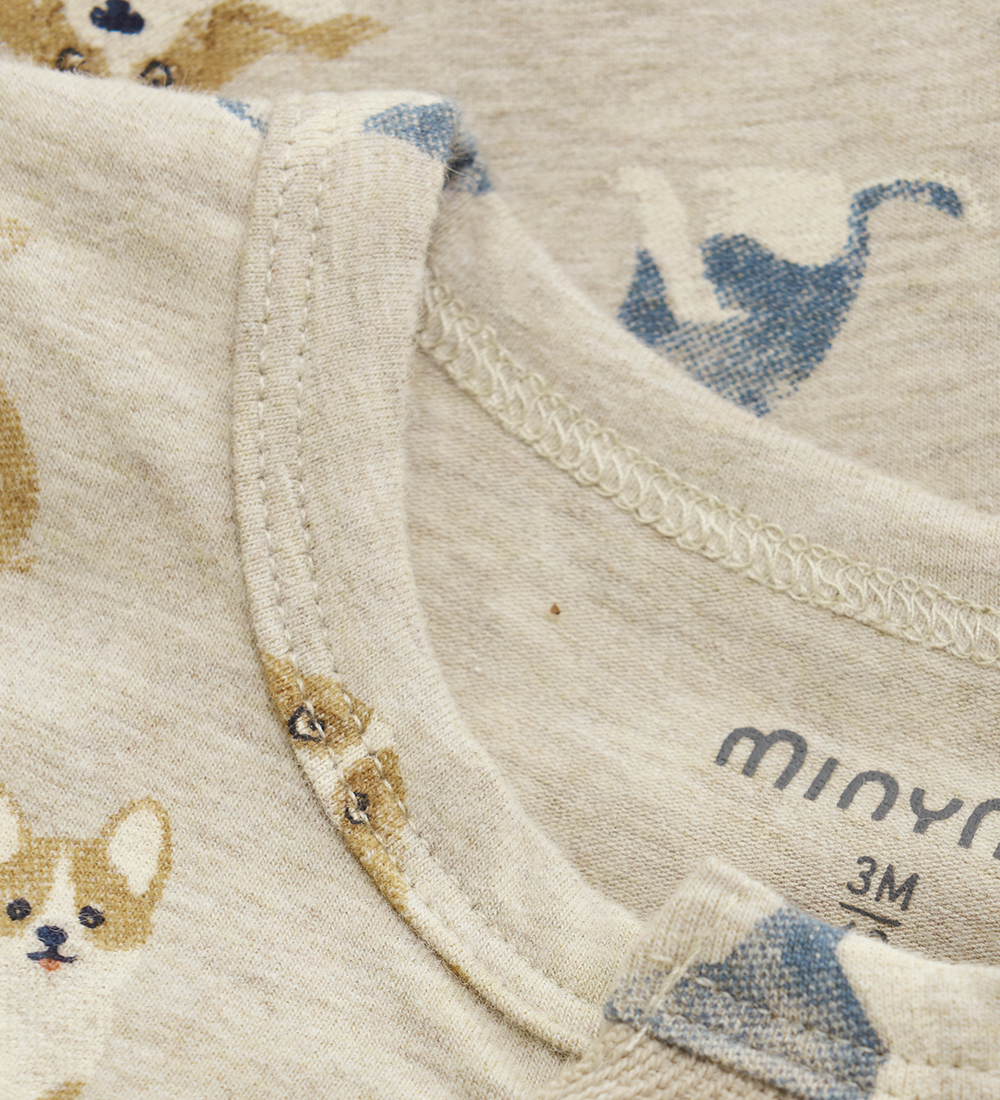 Minymo Body L/æ - Beige kirjava M. koirat
