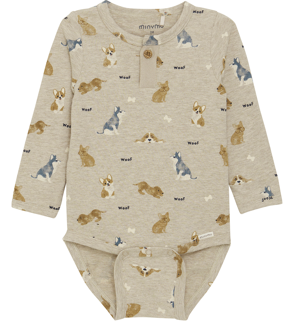Minymo Body L/æ - Beige kirjava M. koirat