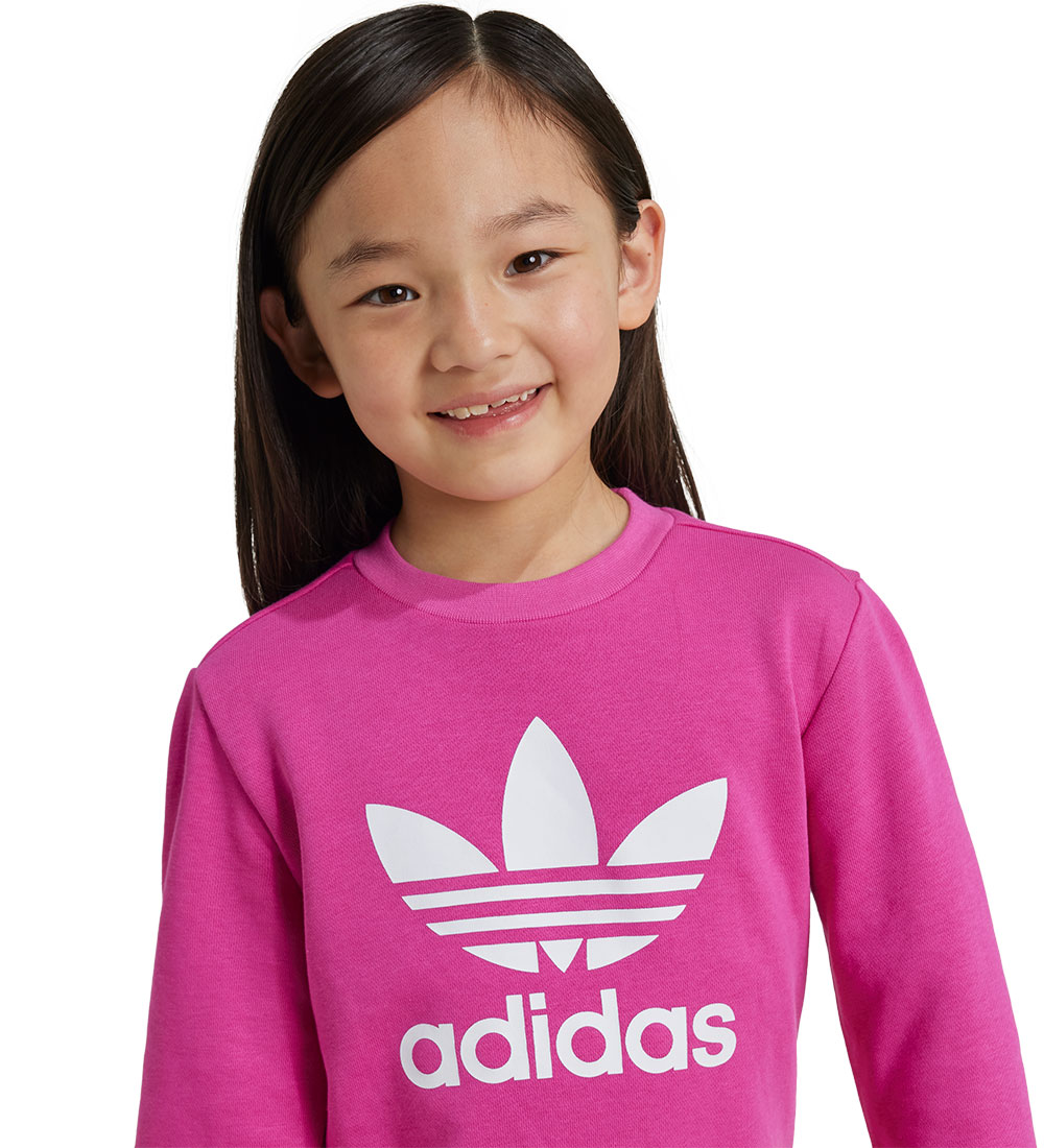 adidas Originals Sweat Set - Trefoil Crew SE - Pink