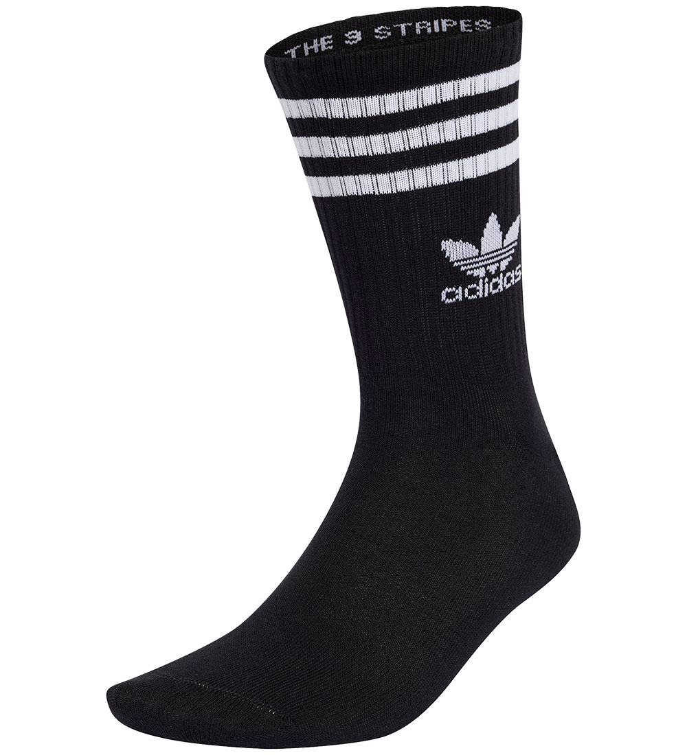 adidas Originals 양말 - 3 스트립 CRW - 6개입 - 검정색
