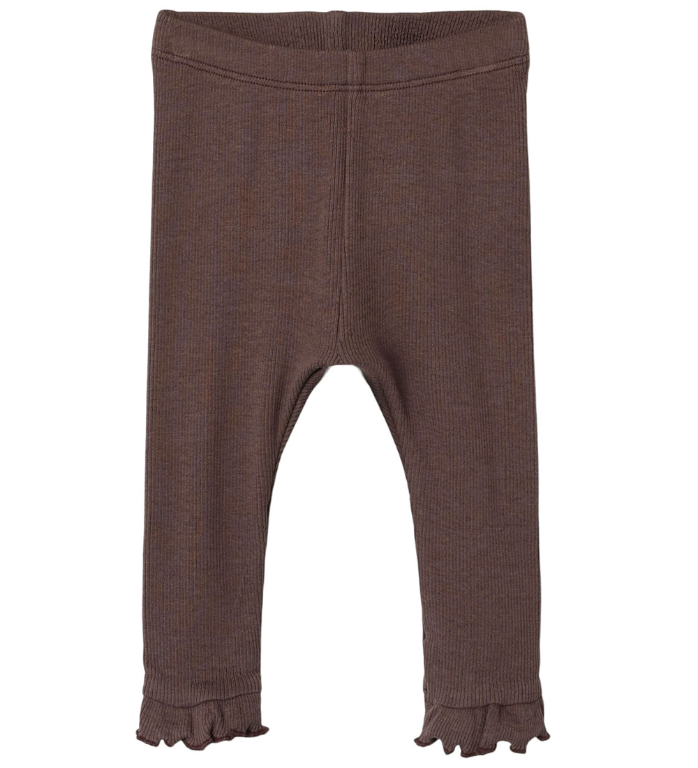 Lil' Atelier Leggings - Rib - NbfGago - Pfefferkorn