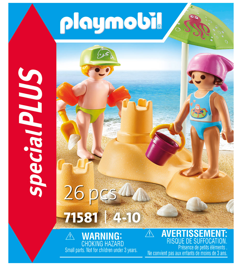 Playmobil SpecialPlus - kids w. Sandcastle - 71581 - 26 Parts