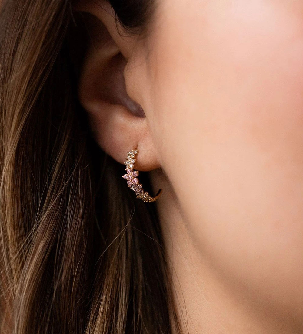 MillaVanilla Earrings - Flowers - Pastel/Gold