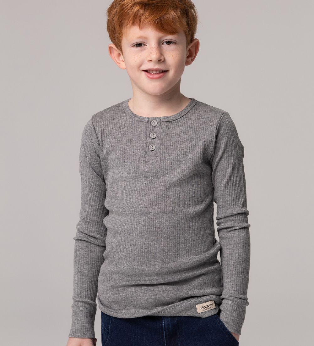 MarMar Pullover - Graumeliert - Rib