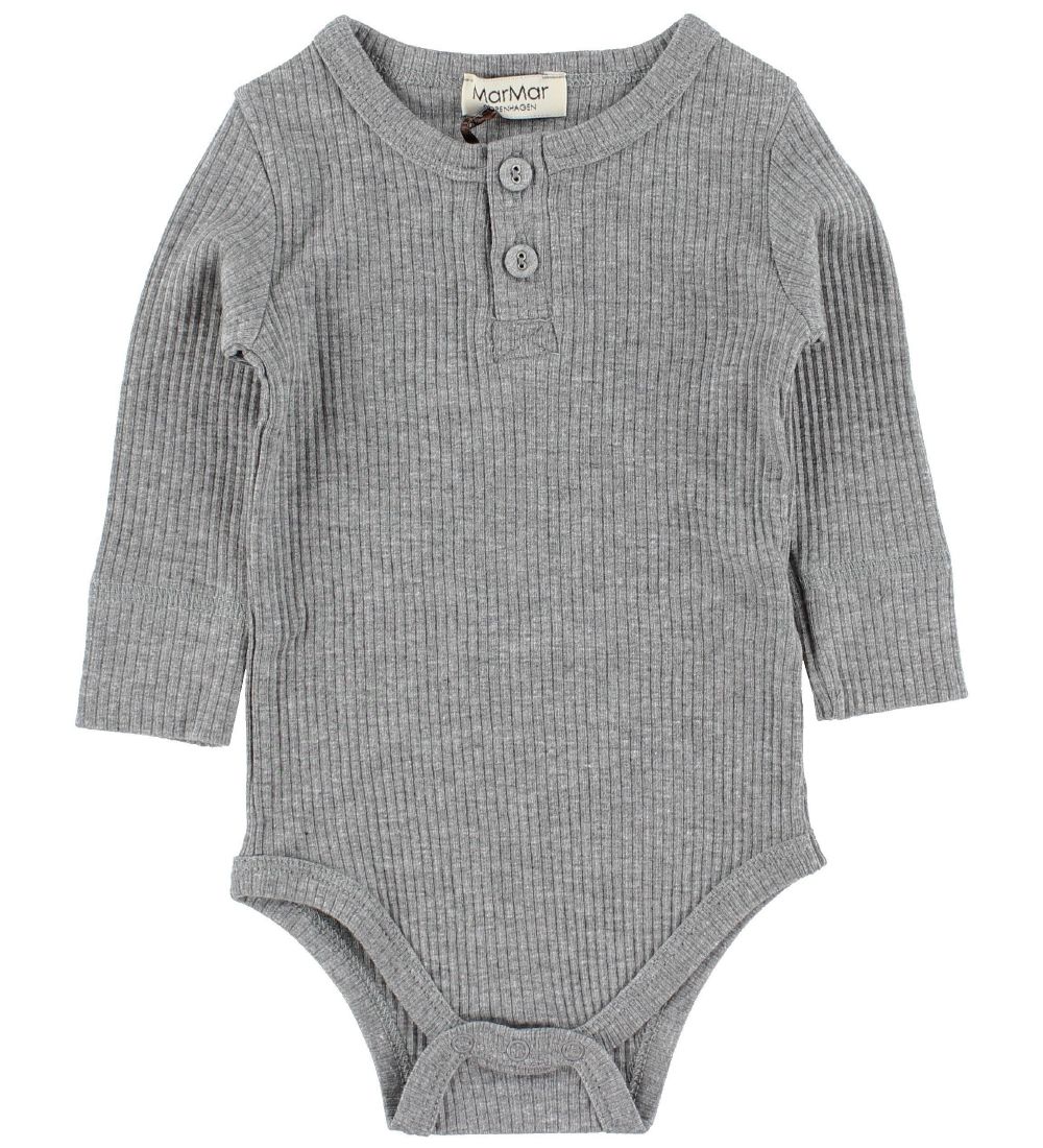 MarMar Bodysuit - L/S - Grey Melange