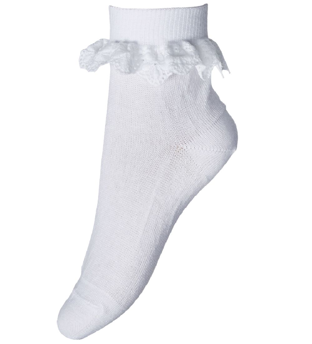 MP Socks - White w. Lace