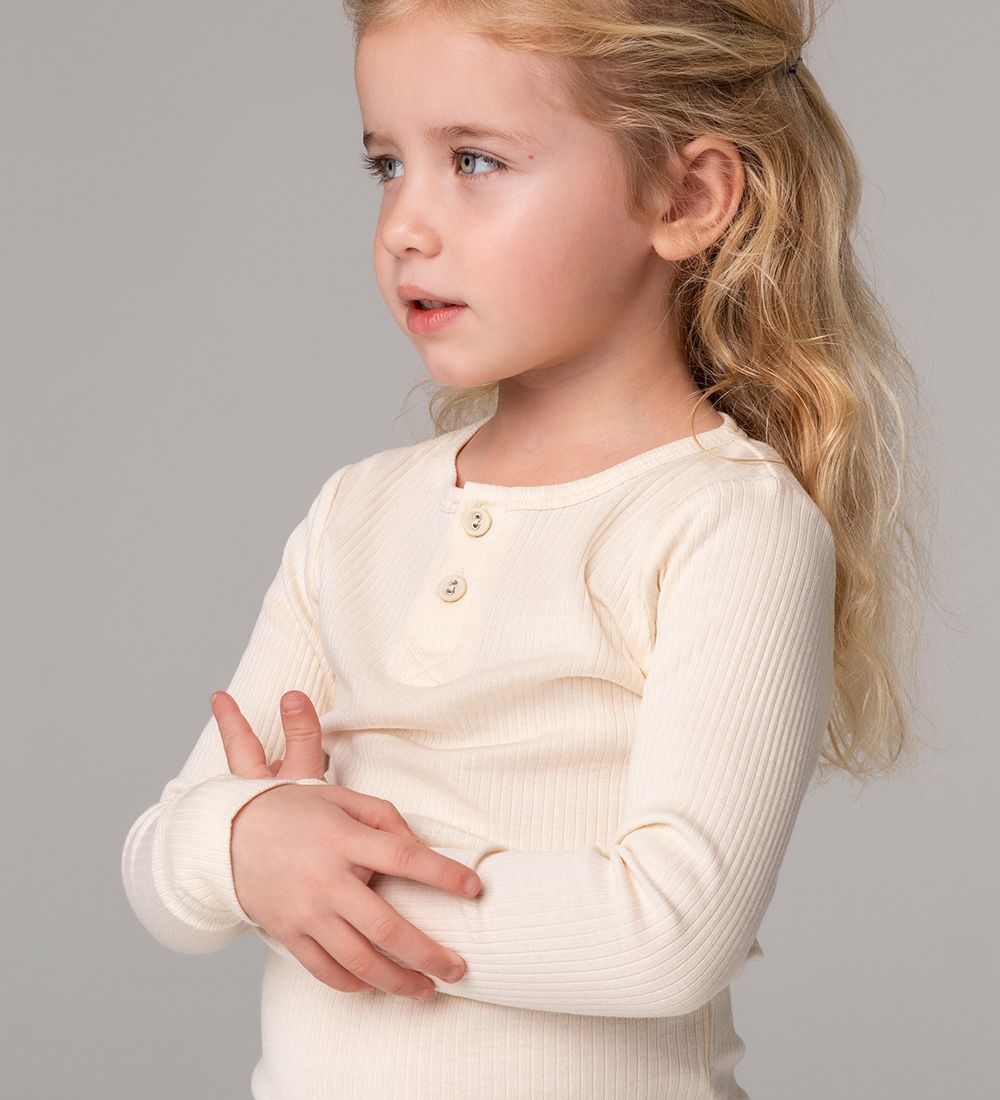 MarMar Bluse - Offwhite - Modal - Rib