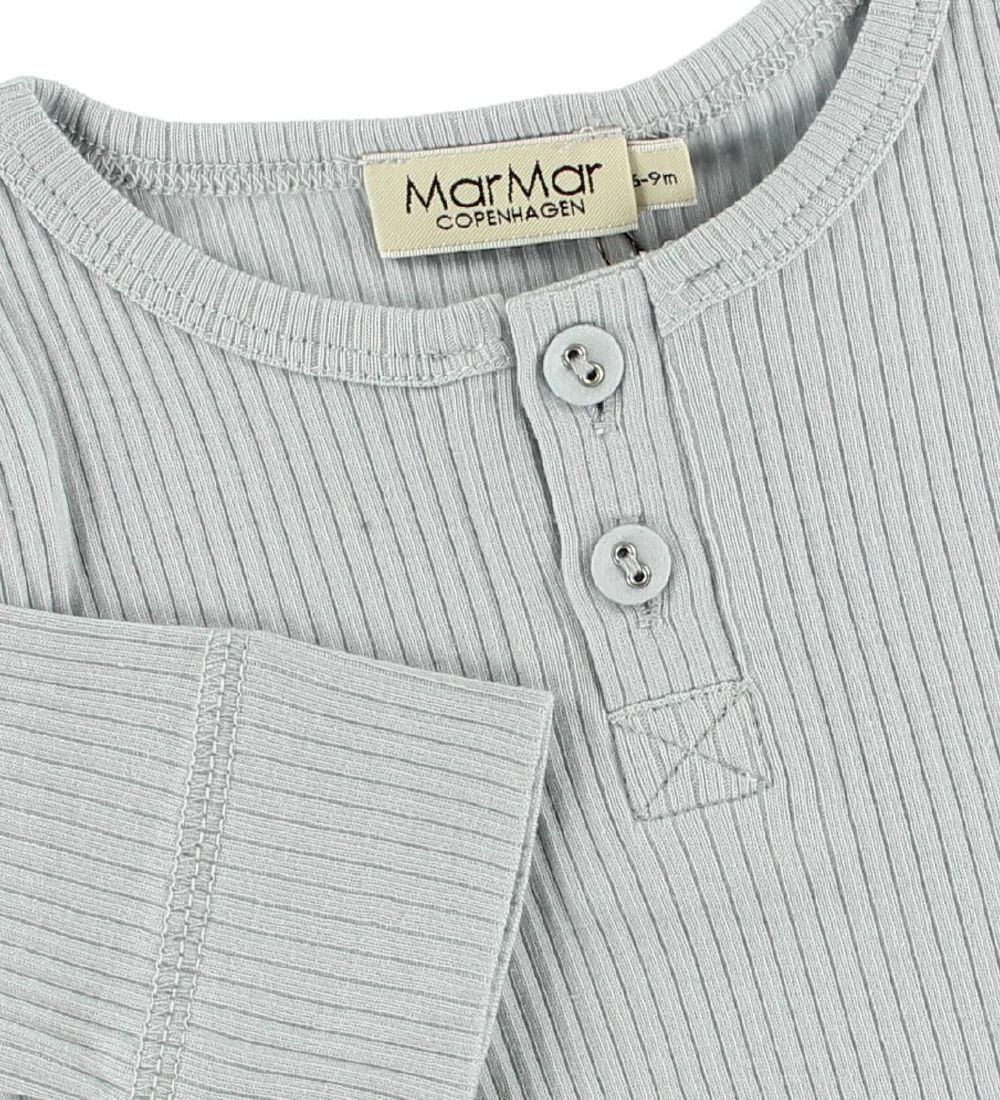 MarMar Romper - l/s - Rib - Modaal - Lichtblauw