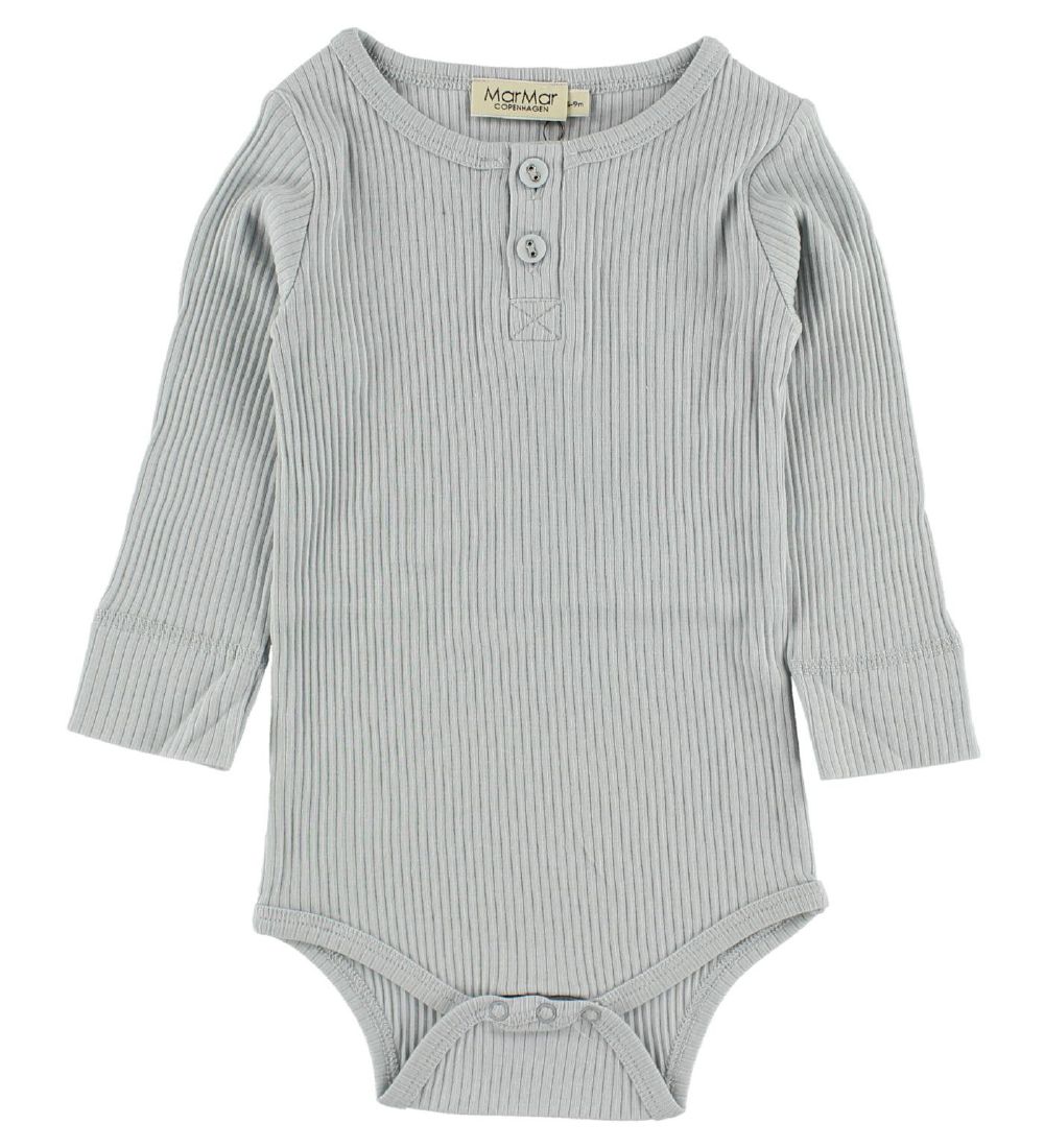 MarMar Romper - l/s - Rib - Modaal - Lichtblauw
