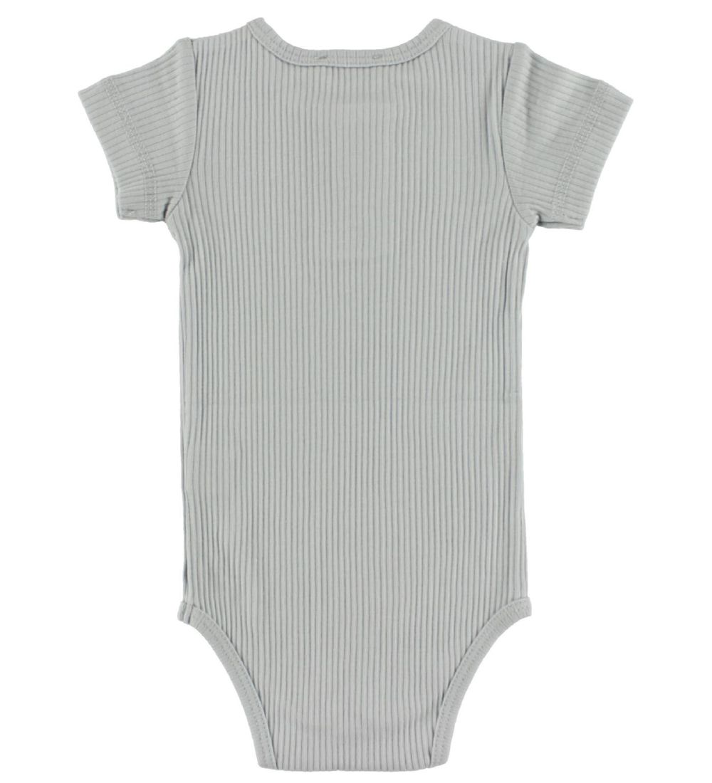 MarMar Romper - s/s - Rib - Modaal - Lichtblauw