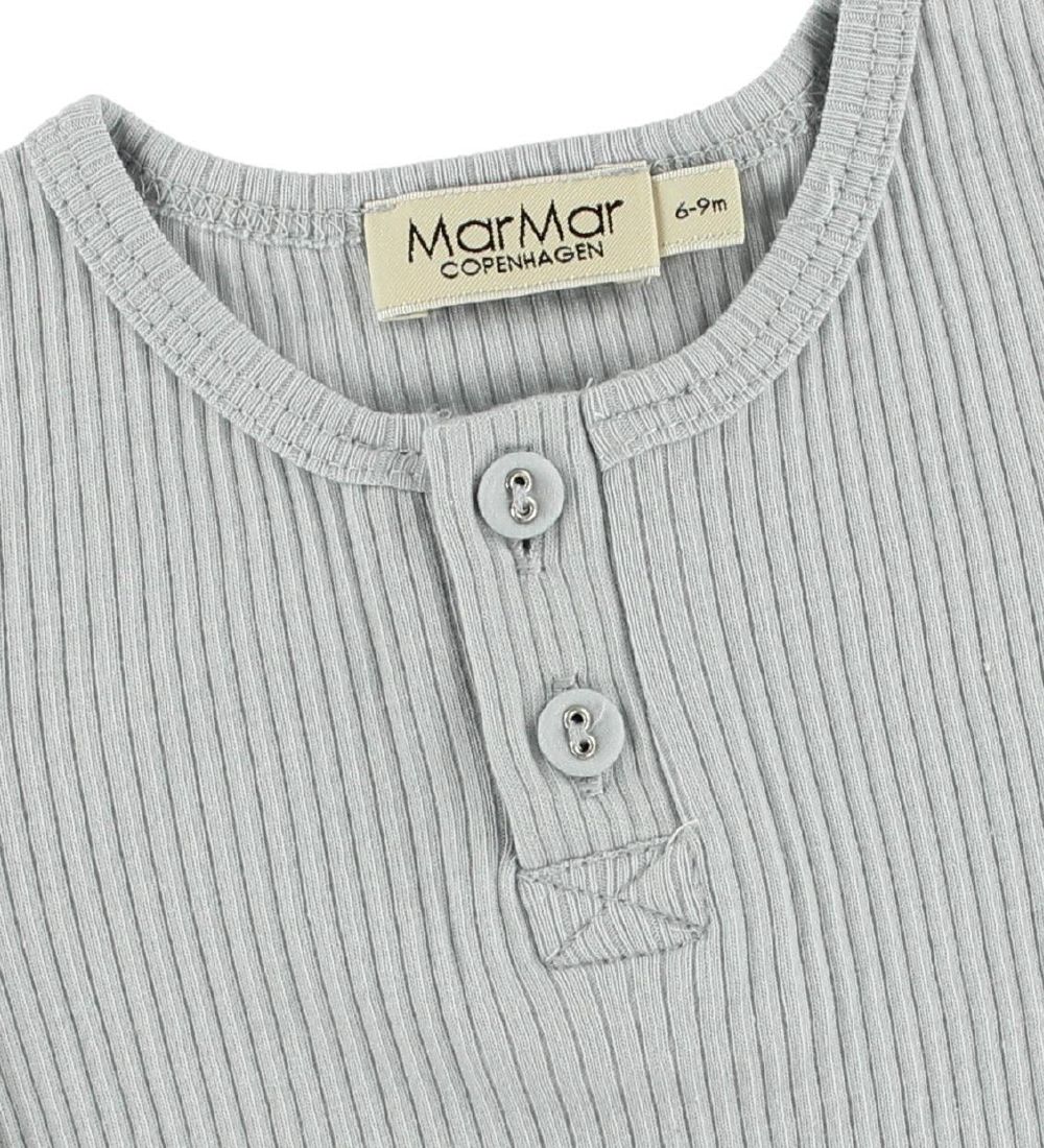 MarMar Romper - s/s - Rib - Modaal - Lichtblauw