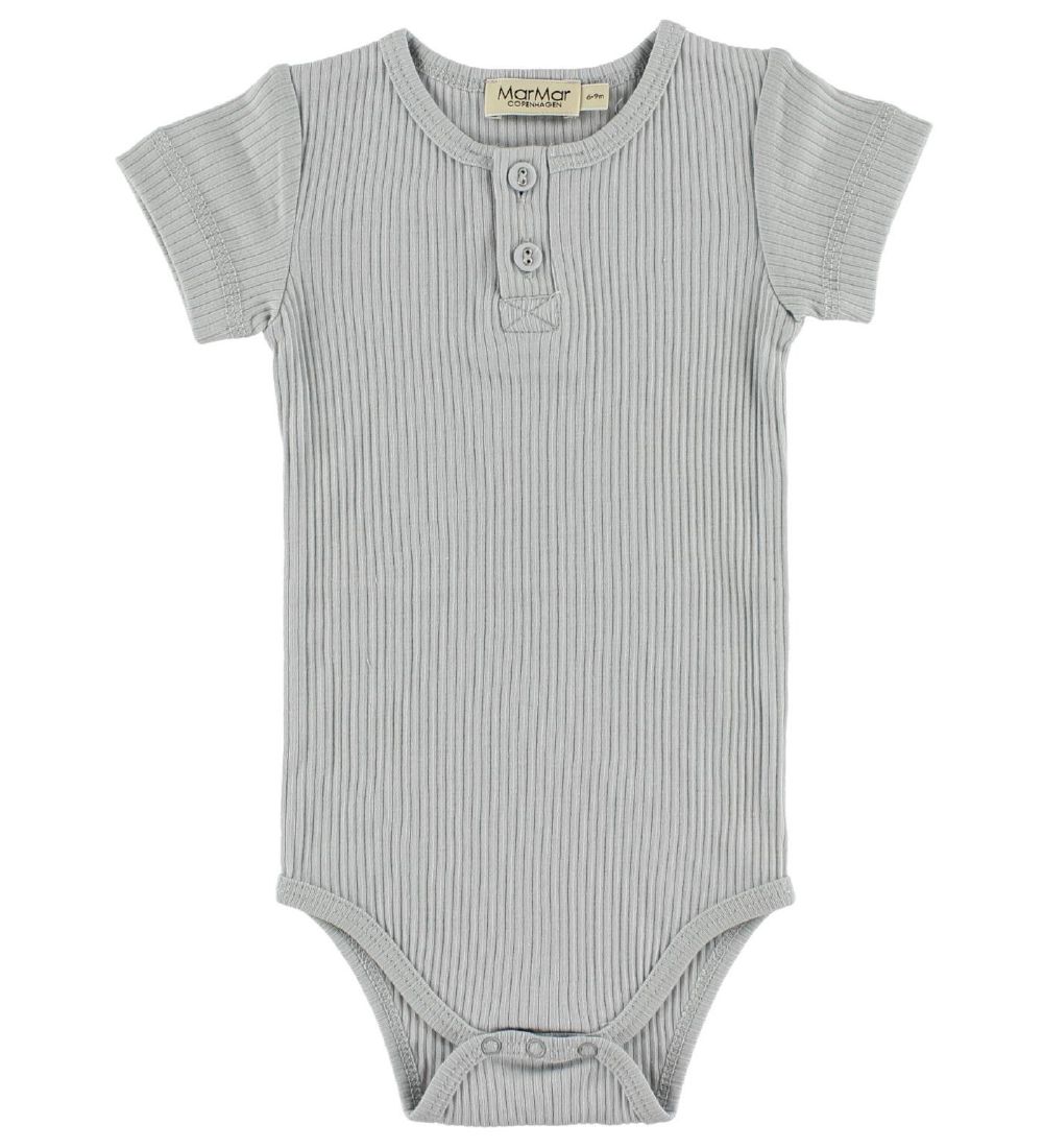 MarMar Romper - s/s - Rib - Modaal - Lichtblauw