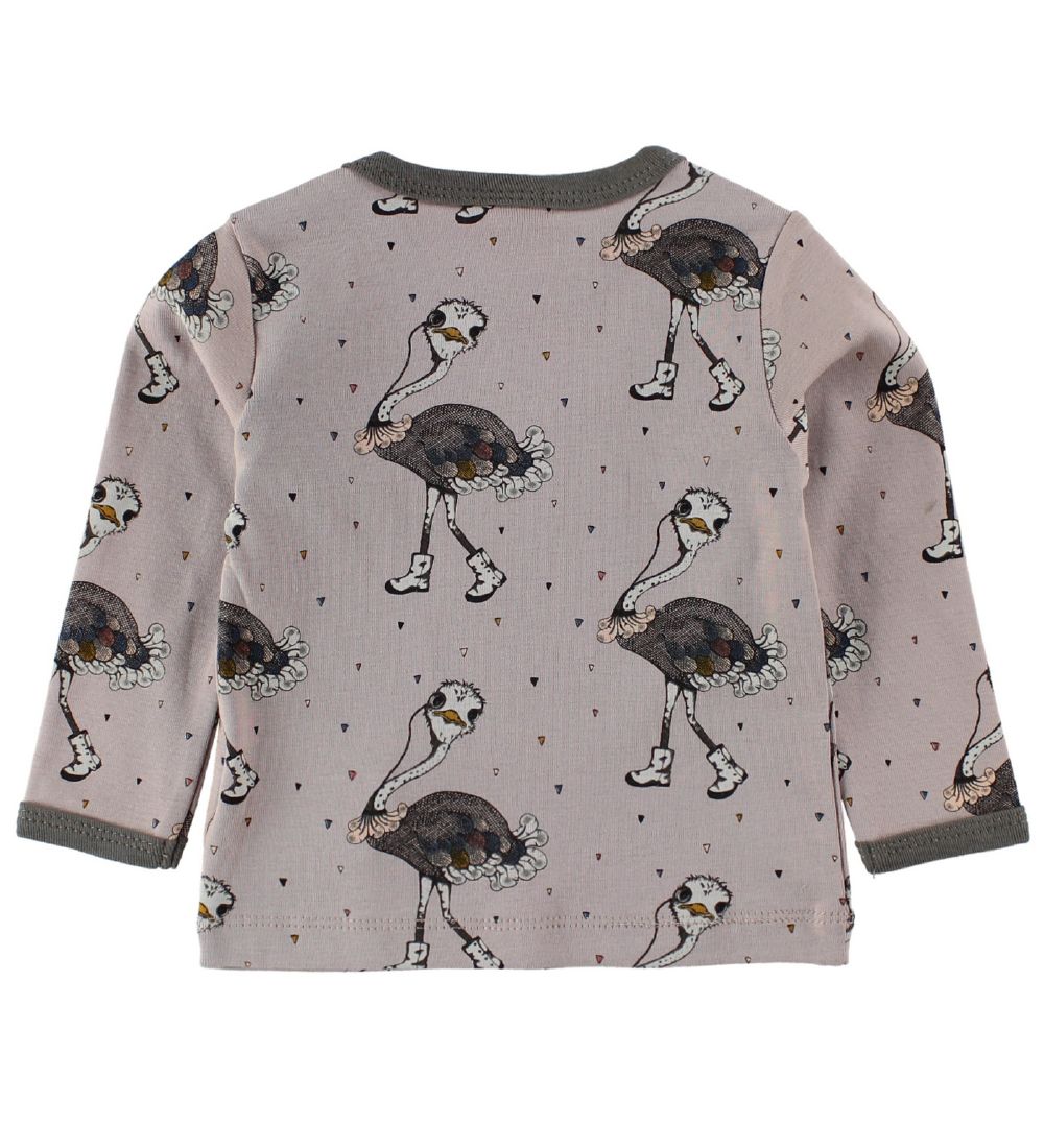 En Fant Blouse - Lavender w. Ostriches