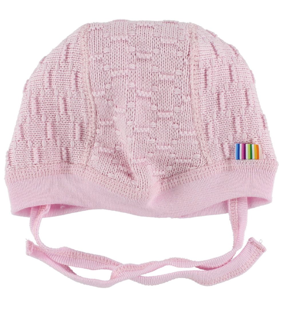 Joha Babyhjälm - Stickad - Rosa