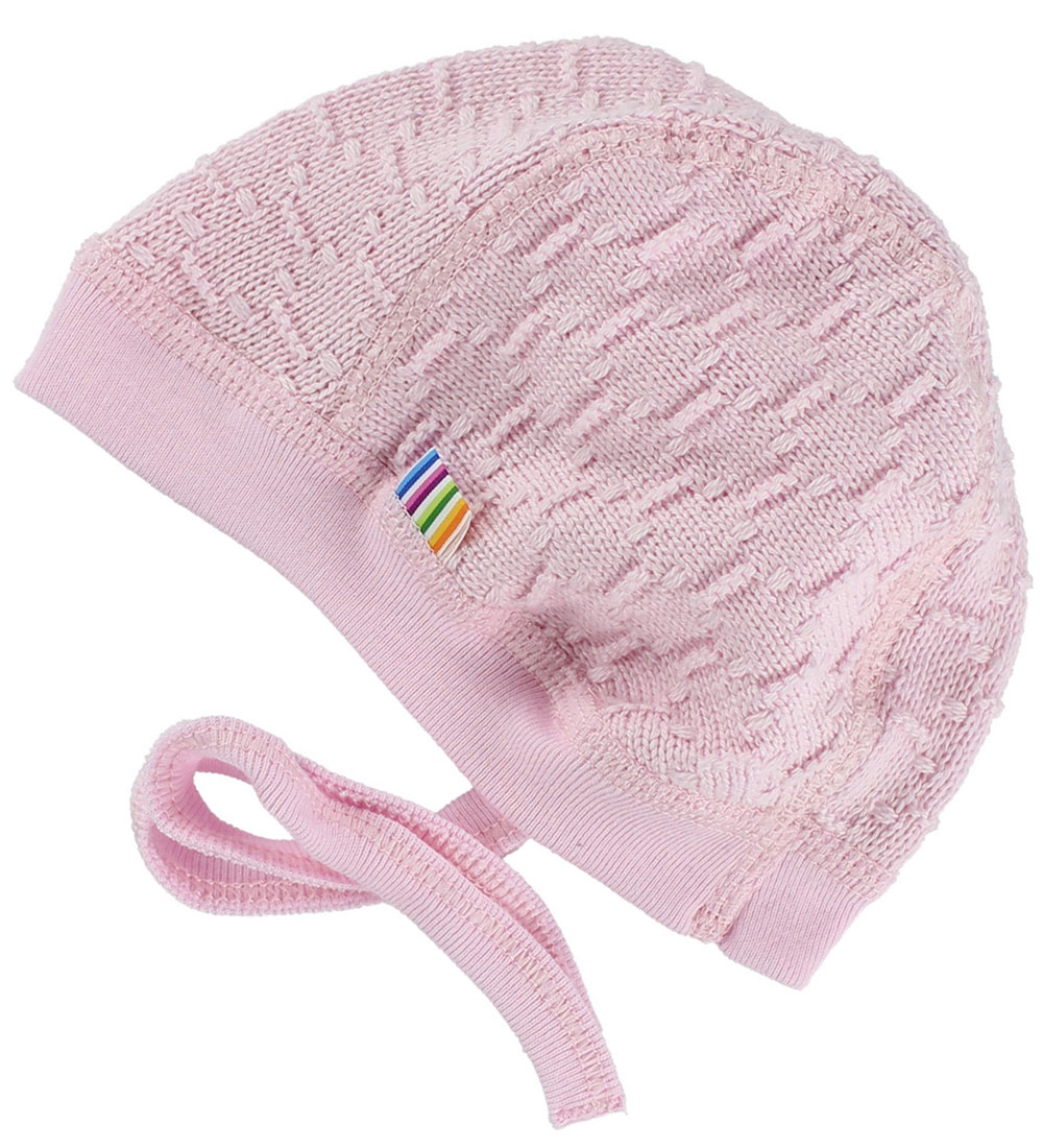 Joha Babyhjälm - Stickad - Rosa