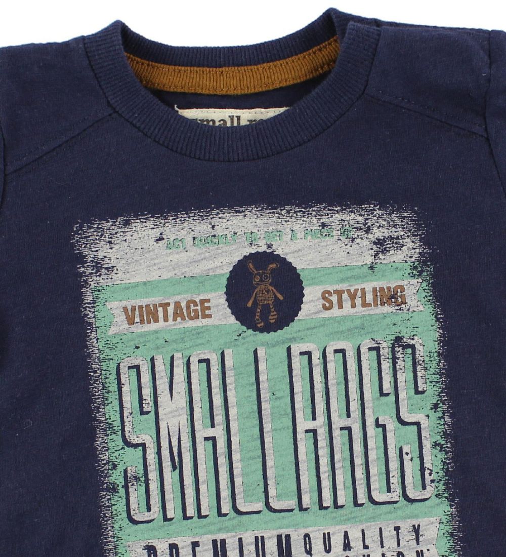 Small Rags T-shirt - Navy w. Print